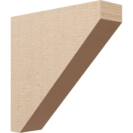 6in. W X 24in. D X 24in. H Series 1 Thin Concord Rough Cedar Woodgrain TimberThane Corbel, Prmd Tan